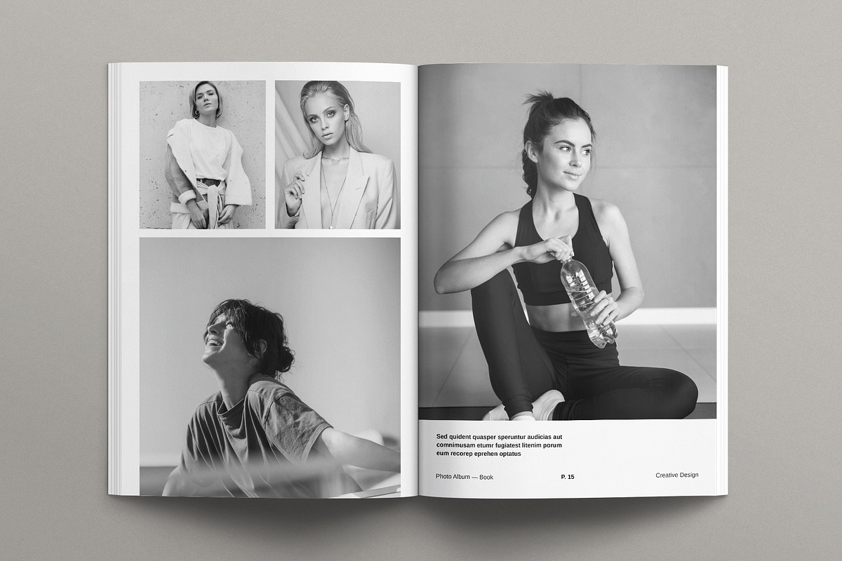 Digital Photo Album Book Template, a Brochure Template by E-Type (Photo 6 of 10)