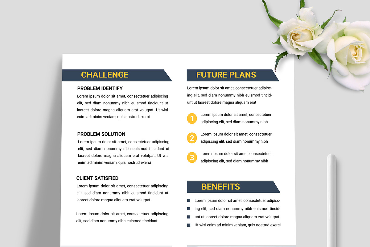Corporate Case Study Template, a Stationery Template by MightyDesign (Photo 4 of 8)