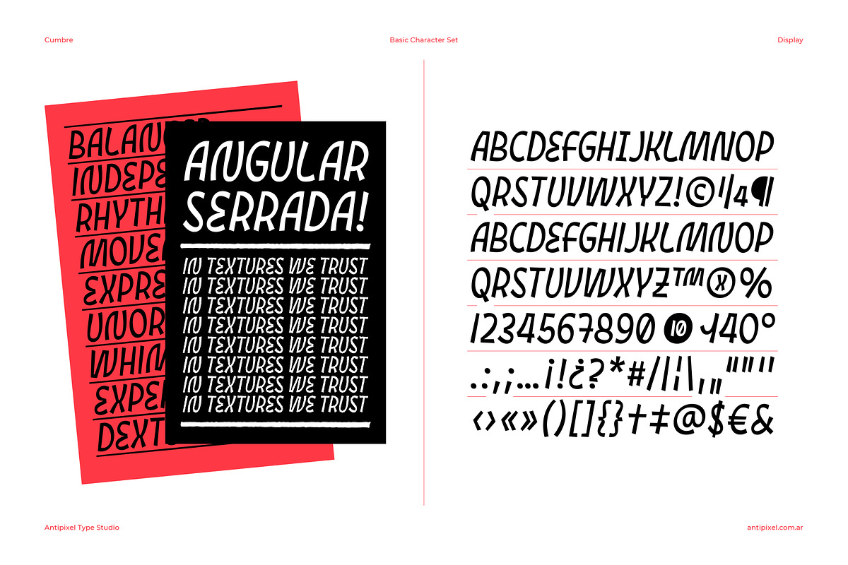 Cumbre | Slanted Wavy Display Font, a Sans Serif Font by Antipixel Type Studio (Photo 5 of 16)