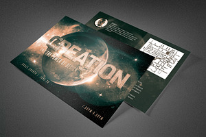 Creation Church Postcard Template