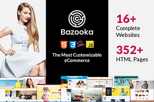 Bazooka E-commerce HTML Template, a HTML Template by Webstrot Technology