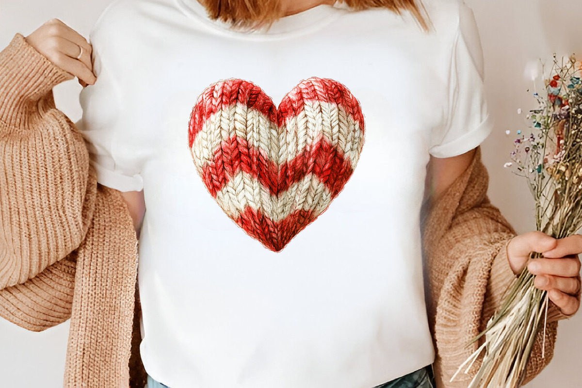Watercolor Christmas Hearts Clipart, an Illustration by Canvas Craft (Photo 7 of 8)