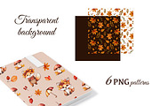 Watercolor Autumn Backgrounds Pack, a Pattern Graphic by ZabolotnaArt (Thumbnail 6 of 7)