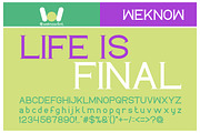 life is final, a Font by weknow (Thumbnail 1 of 5)
