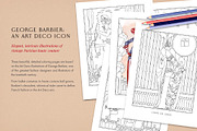 French Deco Fashion Coloring Pages, an Illustration by The Object Atlas (Thumbnail 7 of 7)