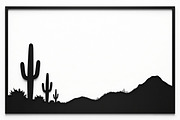 Cactus Desert Landscape Silhouette, an Illustration by abu67222 (Thumbnail 4 of 15)