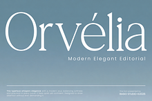 Orvelia Modern Editorial Font