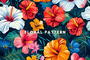 SUMMER FLOWERS SEAMLESS PATTERN, a Pattern Graphic by UniqueMe (Thumbnail 11 of 11)