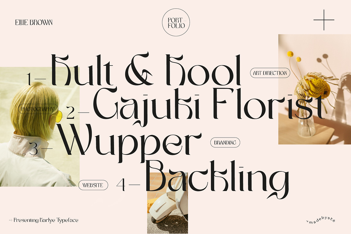 KARLYE — STYLISH FONT DUO, a Serif Font by Madebysté. (Photo 2 of 12)