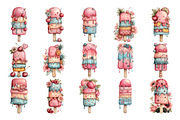 Summer Ice Cream PNG Clipart, a Food Illustration by Nicolle's Colorful Art (Thumbnail 2 of 3)
