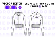Cropped Fitted Hoodie, an Apparel Mockup by Doroty Dafne Designs (Thumbnail 2 of 7)