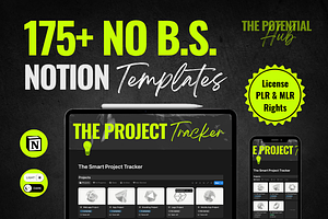 175+ No B.S Premium Notion Bundle, a Templates & Theme by ThePotentialHub