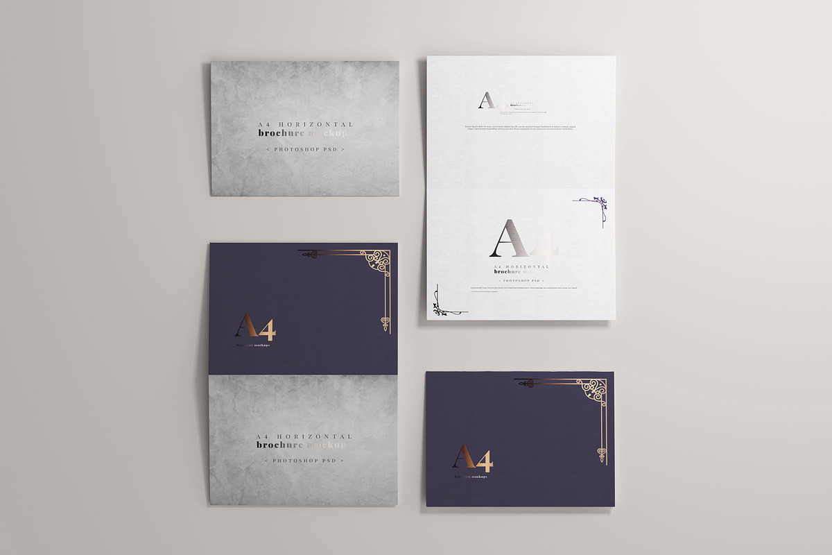 165 Brochure Mock-ups Big Bundle, a Print Template by pmvch (Photo 151 of 170)