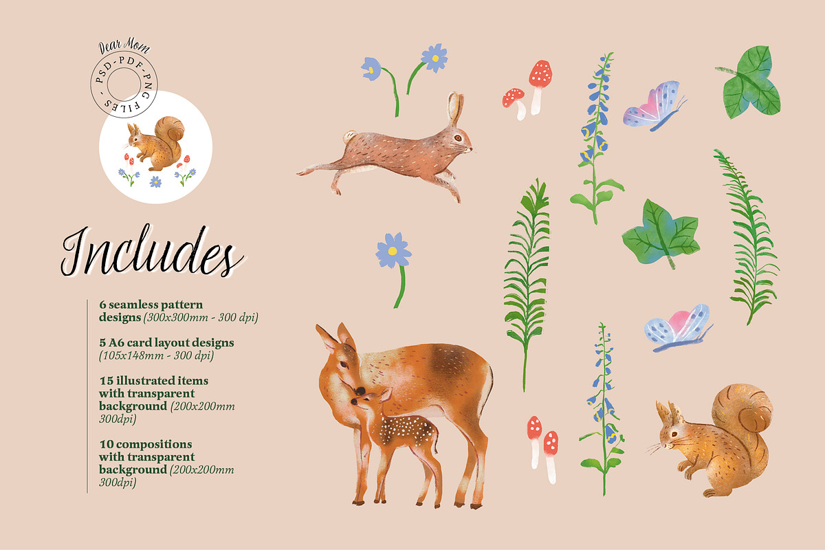 Dear Mom Collection, an Animal Illustration by Sara Zanello (Photo 2 of 12)