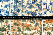 10 Ahmed's Tranquil Palms Patterns, a Pattern Graphic by Inknfolly (Thumbnail 1 of 6)