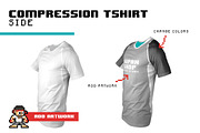 Men's Compression T-shirt Mock-up, a Shirt Mockup by Supah Shop (Thumbnail 3 of 5)
