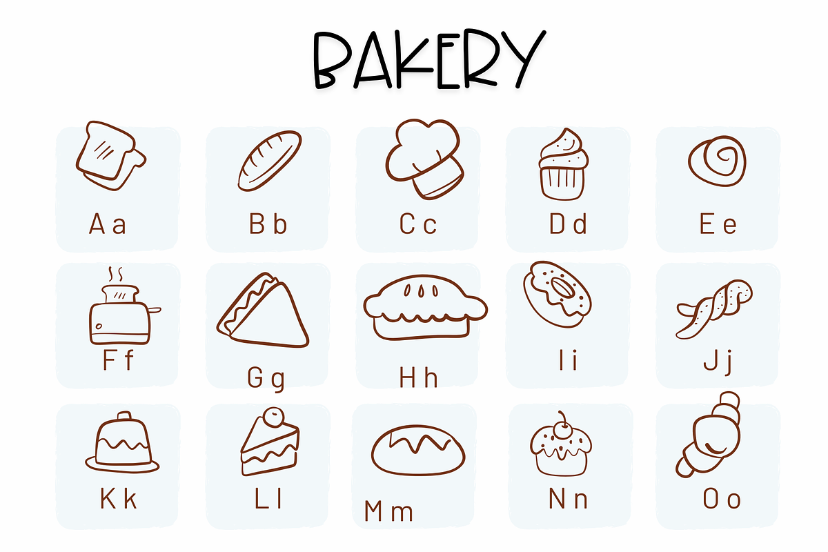 Bakery | Symbols Fonts preview 2