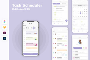 Task Scheduler Mobile App UI Kit