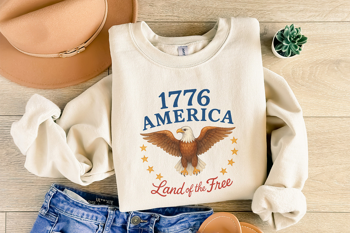 1776 America, Patriotic Design, 4th, an Illustration by SharpMarketplace (Photo 7 of 9)