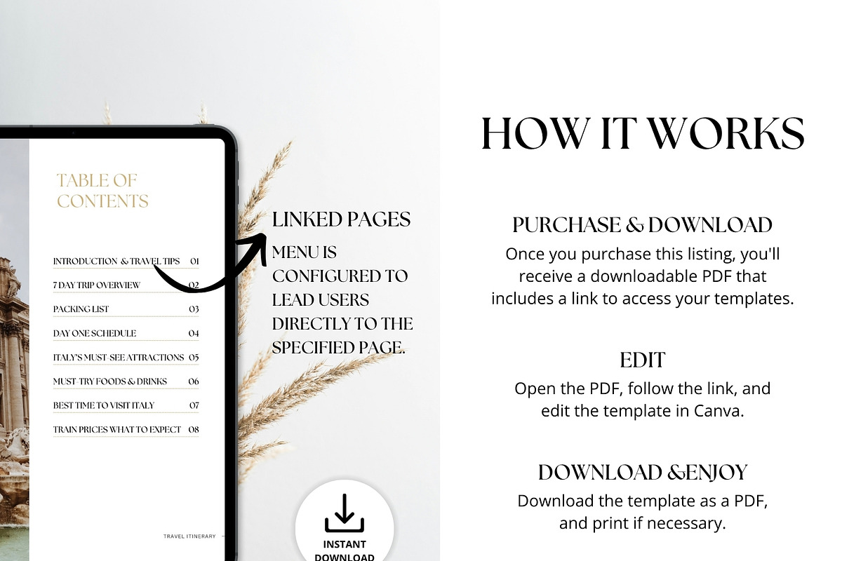 Italy Travel Itinerary Template, a Magazine Template by Pulsecolor (Photo 8 of 9)