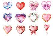 Valentines Day Heart Clipart, an Illustration by Design Market (Thumbnail 3 of 3)