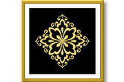 Golden vector pattern on a black, a Decorative Illustration by RODINA (Thumbnail 2 of 3)