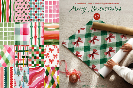 Patterned Christmas backgrounds