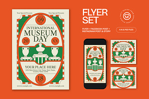 International Museum Day Flyer Set, a Flyer Template by graphicook