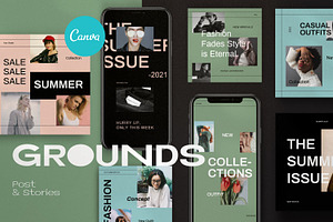 Grounds Canva Instagram Pack