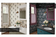 Small Bathroom Wallpaper Mockup, a Household Mockup by LinnestCreative (Thumbnail 6 of 7)