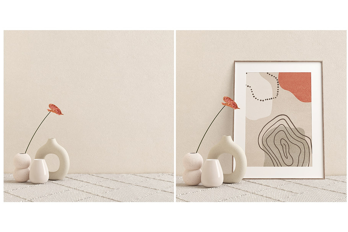 Frame And Artwork Mockup Kit 1, a Print Template by Ceacle Mockup (Photo 18 of 30)