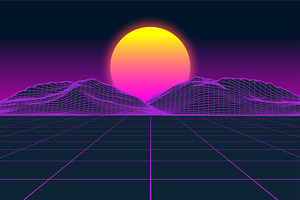 Vaporfuturism OTF Retro Wave Font