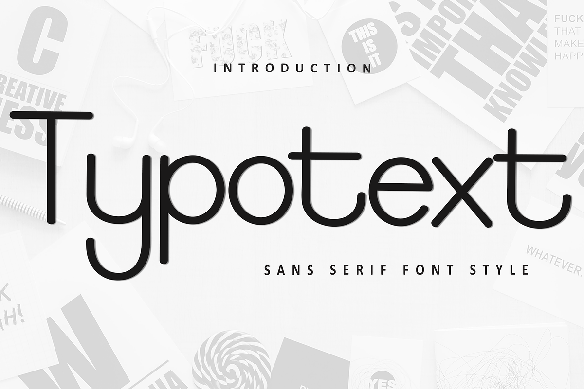 Typotext, a Sans Serif Font by FreshTypeINK (Photo 1 of 8)