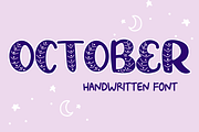 OCTOBER, a Slab Serif Font by Sirinart (Thumbnail 1 of 7)