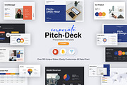 Business Pitch Deck Template, a Presentation Template by slidestock55 (Thumbnail 1 of 16)