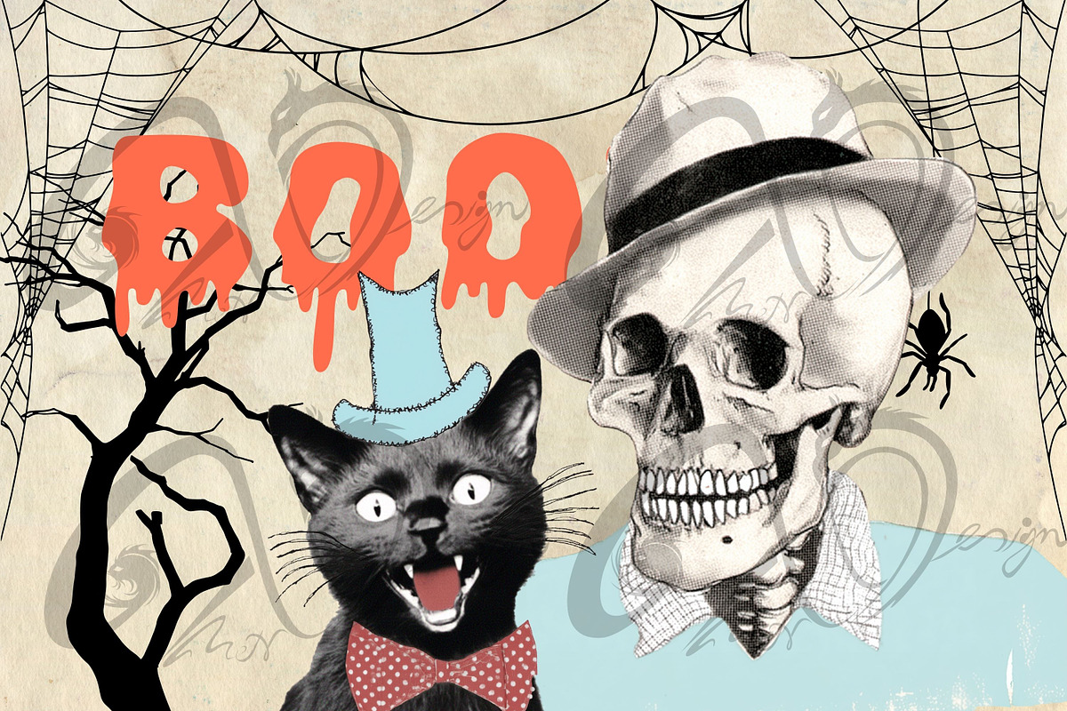 Spooky Sweethearts: whimsical retro, a Person Illustration by NiiiNArt (Photo 4 of 5)