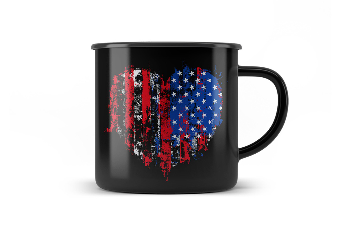 Usa Heart 2.Svg.Grunge.Clipart, an Illustration by EphrazyGraphics (Photo 4 of 4)