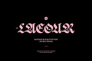 ED Lacour - Blackletter Typeface, a Blackletter Font by Emyself Design (Thumbnail 1 of 12)