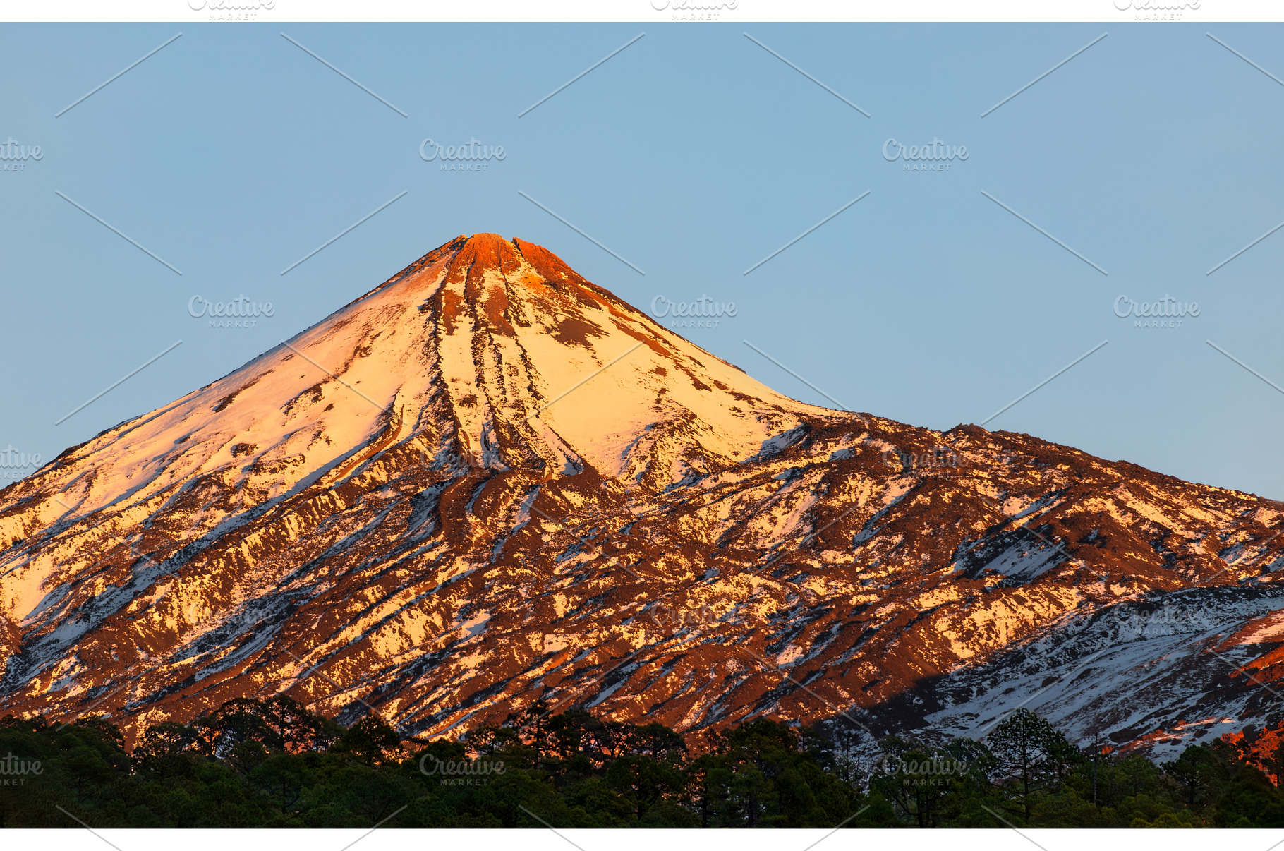Alpenglow on the snow-capped peak of, a Nature Photo by Leonid Andronov