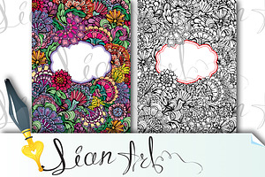 Abstract decorative cards