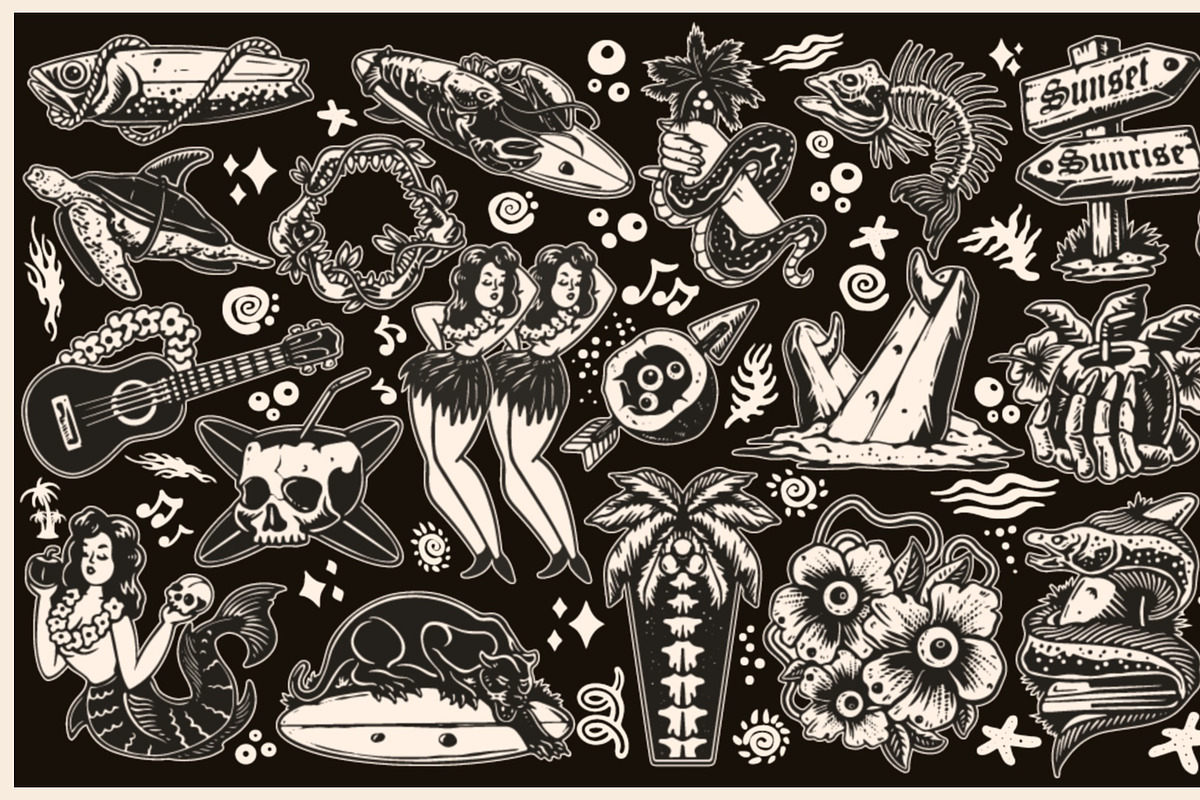 Tropical Illustration Asset Pack, an Object Illustration by Southerntown (Photo 6 of 9)