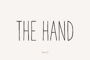 The Hand Font Collection 7 Fonts