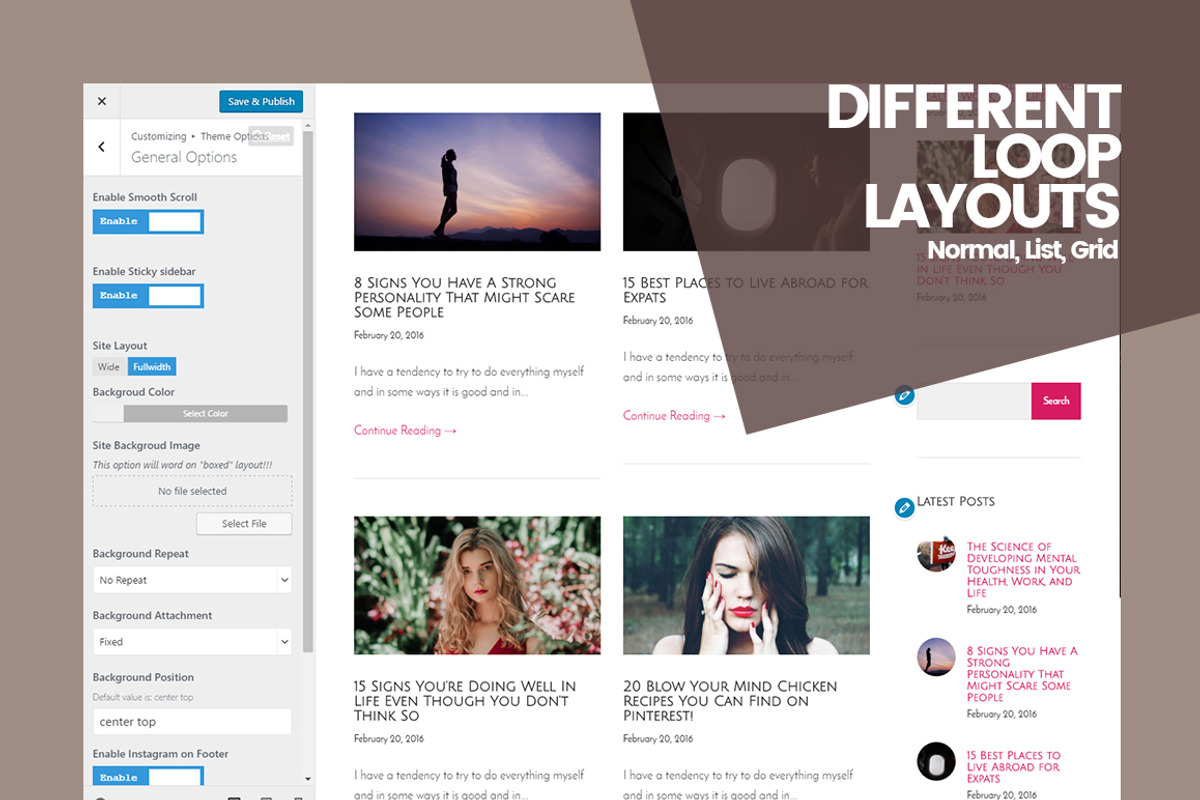 Rama Modern Blog WordPress Theme, a WordPress Template by ThemeBone (Photo 4 of 5)