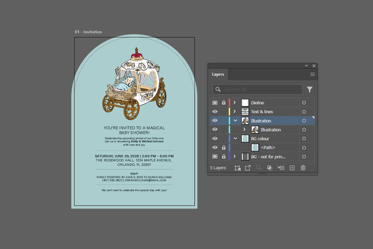 Baby Shower Templates - 40, a Marketing Template by BloomToLife By Dona (Photo 3 of 6)