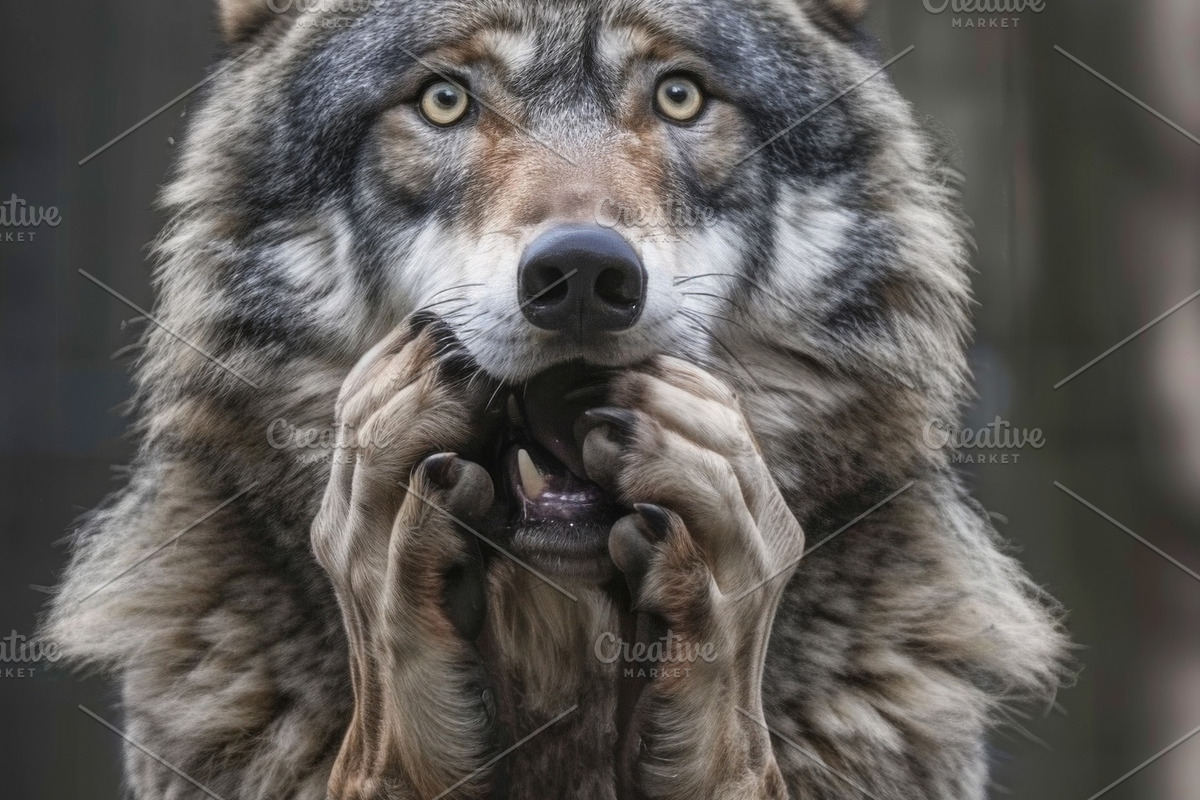 236 surprised animals, an Animal Photo by Handmadefont (Photo 163 of 241)