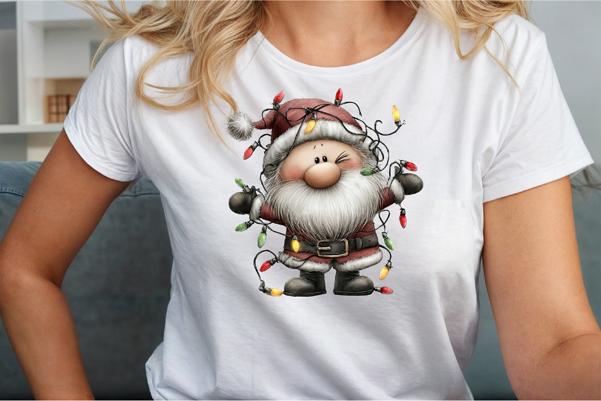 Christmas jolly Santa Claus lights, an Illustration by Sublimation Artist (Photo 4 of 9)