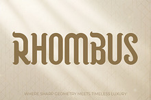 Rhombus - Luxury Geometric Serif