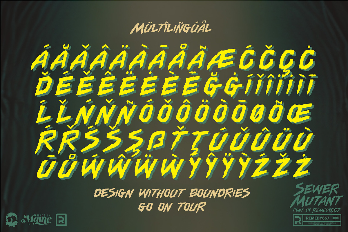 Sewer Mutant - Spooky Comic Font, a Handwritten Font by Remedy667 (Photo 6 of 6)