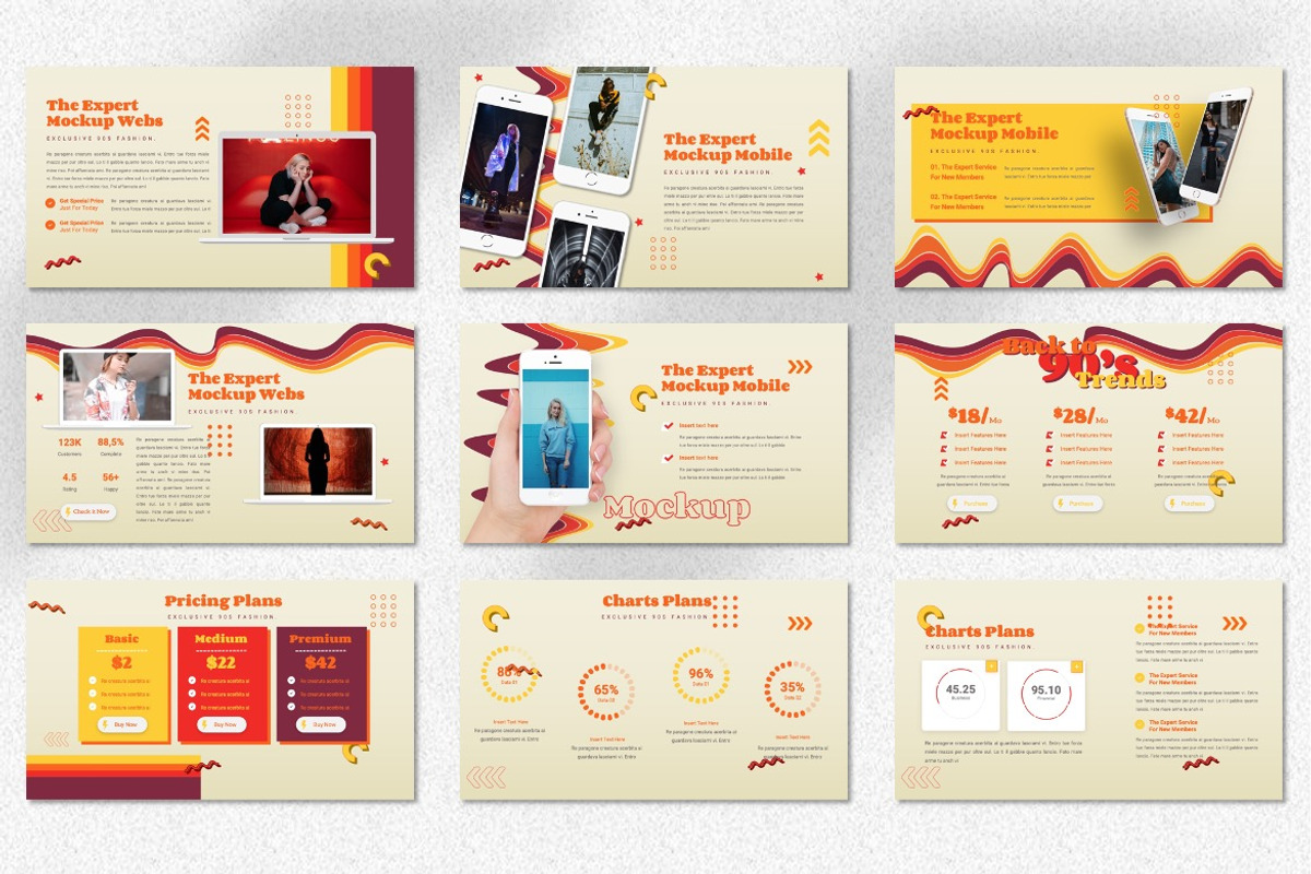 Retrao - Retro 90s Powerpoint, a Presentation Template by Dhabee (Photo 3 of 7)