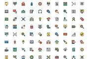 180+ SEO & Marketing line color icon, an Icon by Dinosoftlabs (Thumbnail 2 of 2)